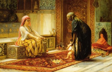 最初のステップ アラビア語 フレデリック・アーサー・ブリッジマン Oil Paintings